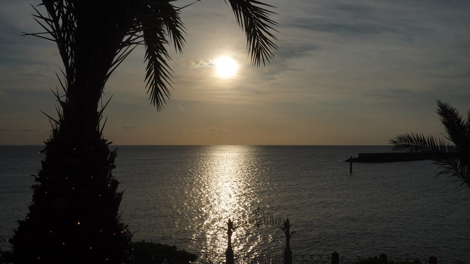 沖繩美國村夕陽煙火 北谷海邊夜景 1-1