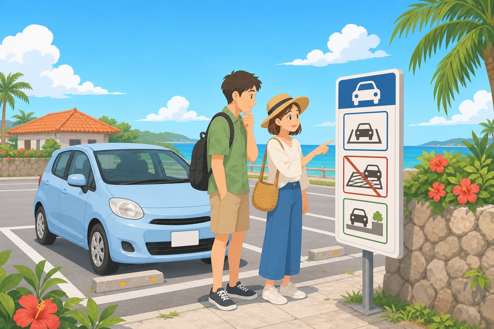 沖繩租車停車注意事項 okinawa-parking-rules-01.jpg