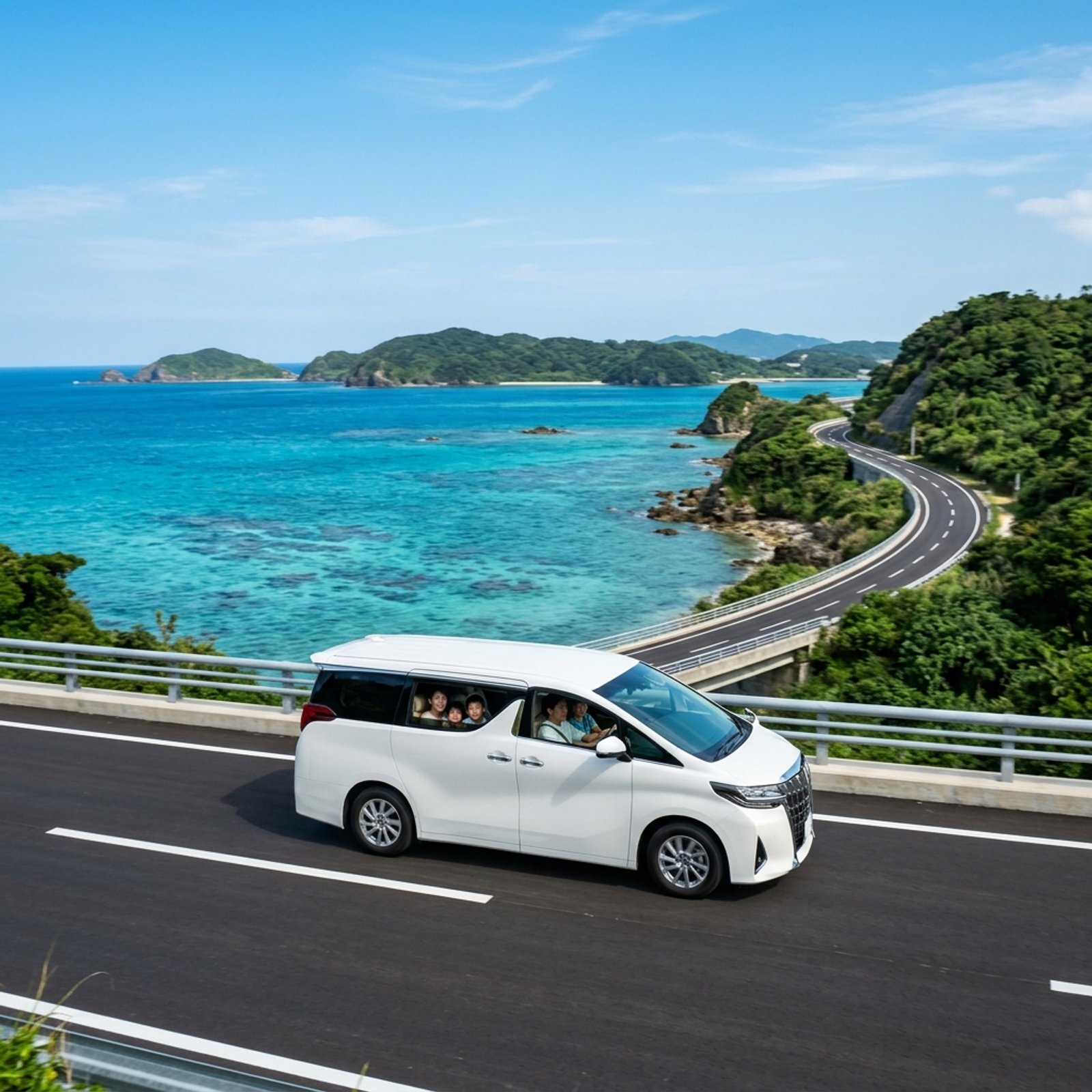 Nissan Serena 沖繩自駕濱海公路自駕行駛實景 - OKA 沖繩租車